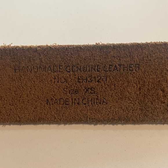 VTG White and Multi Color Ed Hardy Logo Leather Belt with rhinestones & studs 🔩 - Picture 14 of 16